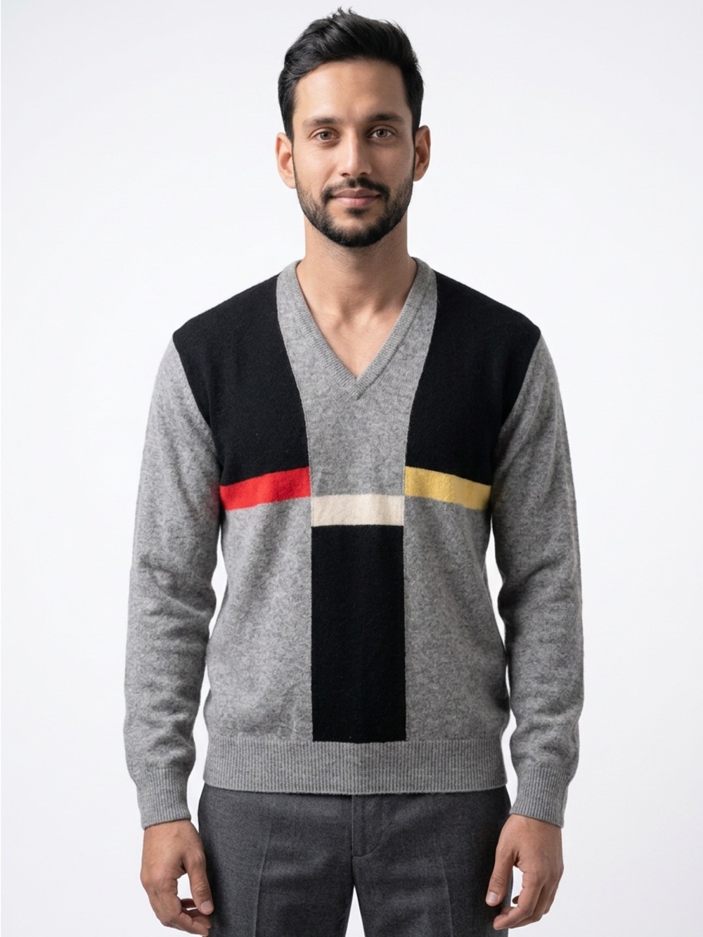 🏌️‍♂️ Jack Nicklaus 100% Lambswool Colorblock Sweater 🧶 XL‎ | Made in Scotland